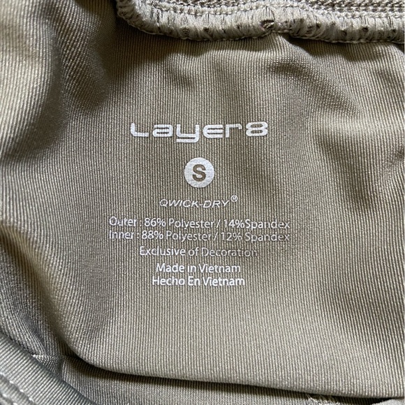 Layer 8 Women's Athleisure Commuter Track Shorts - Picture 5 of 5